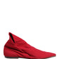 Dolce & Gabbana Red Suede Ankle Boots Shoes