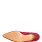 Dolce & Gabbana Red Suede Ankle Boots Shoes