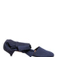 Dolce & Gabbana Blue Cotton Ankle Boots Shoes