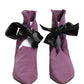 Dolce & Gabbana Purple Mid Calf Boots Shoes