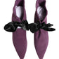Dolce & Gabbana Purple Mid Calf Boots Shoes