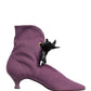 Dolce & Gabbana Purple Mid Calf Boots Shoes