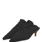 Dolce & Gabbana Black Suede Heel Mule Shoes