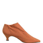 Dolce & Gabbana Brown Suede Ankle Boots Shoes