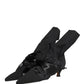 Dolce & Gabbana Black Suede Mid Calf Boots Shoes