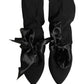 Dolce & Gabbana Black Suede Ankle Boots Shoes