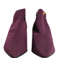Dolce & Gabbana Purple Suede AnkleBoots Shoes
