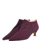 Dolce & Gabbana Purple Suede AnkleBoots Shoes