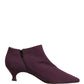 Dolce & Gabbana Purple Suede AnkleBoots Shoes