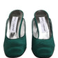 Dolce & Gabbana Green Suede Leather High Heel Pumps Shoes