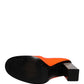Dolce & Gabbana Orange Patent Leather Heels Pumps Shoes