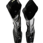 Dolce & Gabbana Black Patent Leather Knee High Boots Shoes
