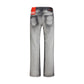 Diesel Gray Cotton Bootcut Jeans