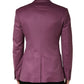 Dolce & Gabbana Purple Cashmere Slim Fit Coat Jacket Blazer