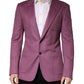 Dolce & Gabbana Purple Cashmere Slim Fit Coat Jacket Blazer