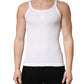 Dolce & Gabbana White Ribbed Cotton Sleeveless Tank  T-shirt