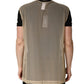 Dolce & Gabbana Beige Crew Neck Sleeveless Mesh Top  T-shirt
