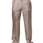 Dolce & Gabbana Beige Silk Straight Formal DressTrouser Pants