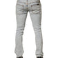 Nudie Jeans Light Blue Cotton Stretch Skinny Fit Men Denim Trouser JEANS