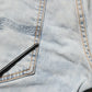Nudie Jeans Light Blue Cotton Stretch Skinny Fit Men Denim Trouser JEANS