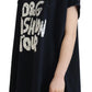 Dolce & Gabbana Black D&G Fashion Round Neck Cotton T-shirt