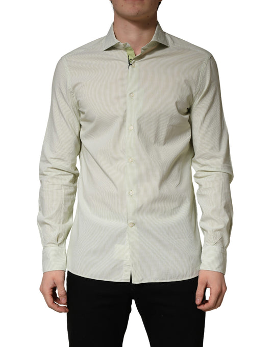 Domenico Tagliente Light Green Long Sleeves Formal Dress Shirt