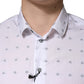 Patrizia Pepe White Cotton Slim Fit Collared Men Dress Shirt