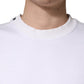 Dolce & Gabbana White Cotton Crew Neck Sweatshirt Sweater