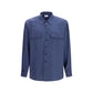 Saint Laurent Blue Viscose Dress Shirt