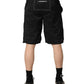 Dolce & Gabbana Black Nylon Elastic Waist Swim Shorts Swimwear