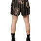 Dolce & Gabbana Black Roman Coin Print Swim Shorts Swimwear