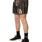 Dolce & Gabbana Black Roman Coin Print Swim Shorts Swimwear