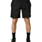 Dolce & Gabbana Black Polyester Drawstring Men Shorts Swimwear