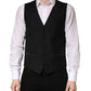 Dolce & Gabbana Black Wool Single Breasted Men Waistcoat Vest