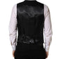 Dolce & Gabbana Black Wool Single Breasted Waistcoat Vest