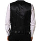 Dolce & Gabbana Black Wool Single Breasted Waistcoat Vest