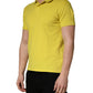 Invicta Yellow Short Sleeve Pique Men Cotton Polo Shirt T-shirt