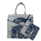 Burberry Navy EKD Canvas Tote Bag With Coin Pouch