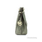 Michael Kors Joan Small Green Perforated Suede Leather Slouchy Messenger Handbag