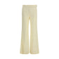 Max Mara Beige Viscose Flared Pants