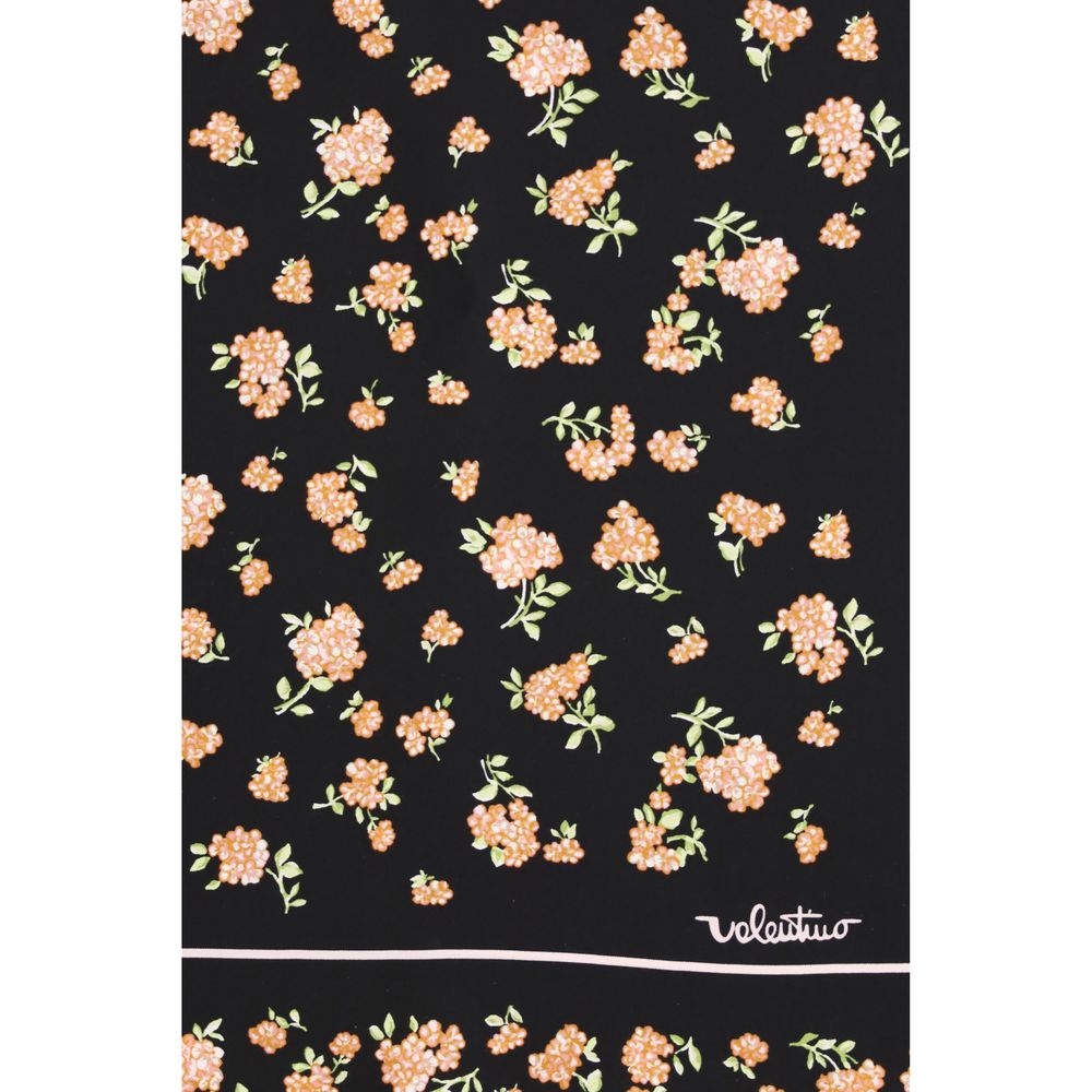 Valentino Garavani Black Silk Scarf