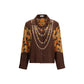 Versace Brown Fabric Pattern Shirt