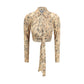 Ganni Beige Recycled Polyester Blouse