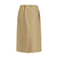 Fabiana Filippi Beige Cotton Midi Skirt
