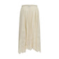 Fabiana Filippi Beige Cotton Long Skirt