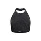 Max Mara Black Silk Pattern Shirt