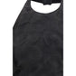 Max Mara Black Silk Pattern Shirt