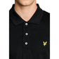 Lyle & Scott Black Cotton Polo Shirt