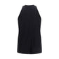 Darkpark Black Cotton Sleeveles T-Shirt