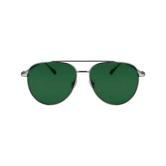 Ferragamo Gray Metal Sunglasses